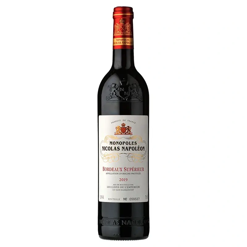 Monopoles Nicolas Napoleon Bordeaux Superieur 13,5%vol 0,75L 2022