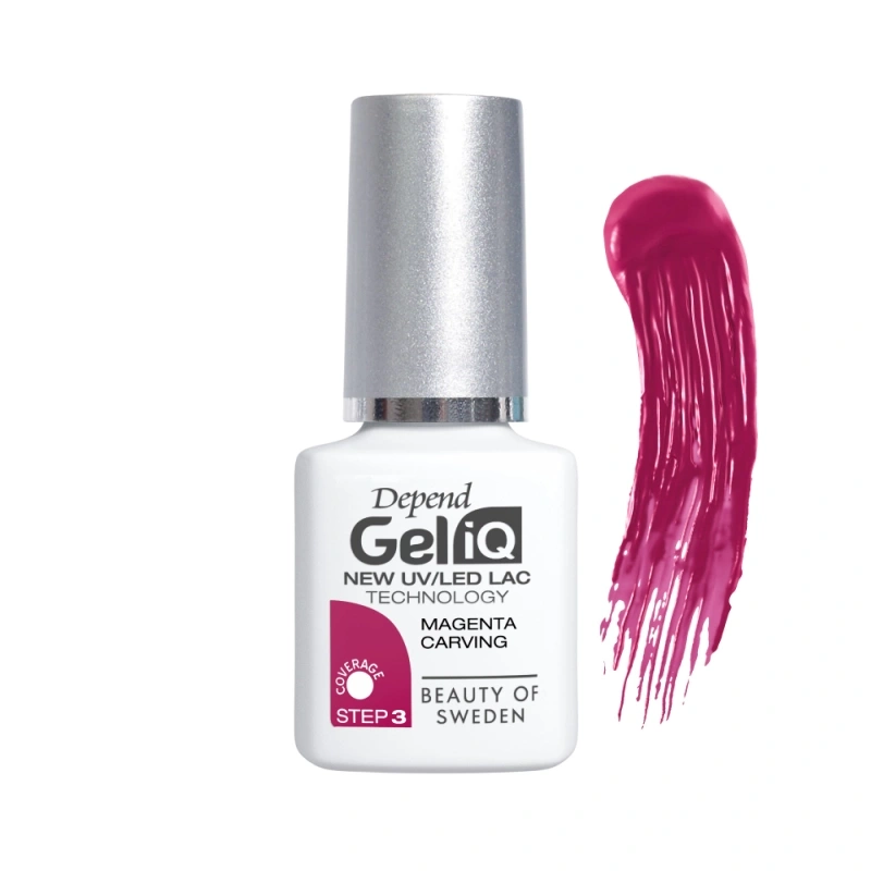 Depend geellakk Gel iQ 1109 Magenta Carving 5ml 