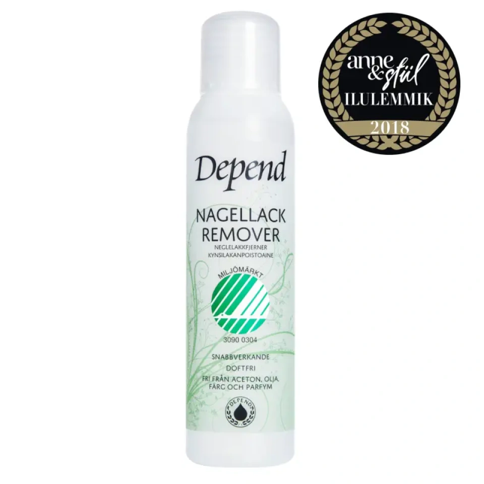 Depend küünelakieemaldi Roheline (lõhnatu/keskkonnasäästlik) 100ml /8011/