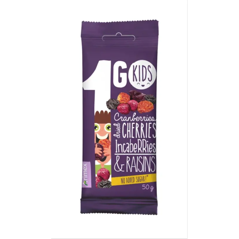 ARIMEX 1Go Kids kuivatatud marjade segu (lilla pakend) 50g