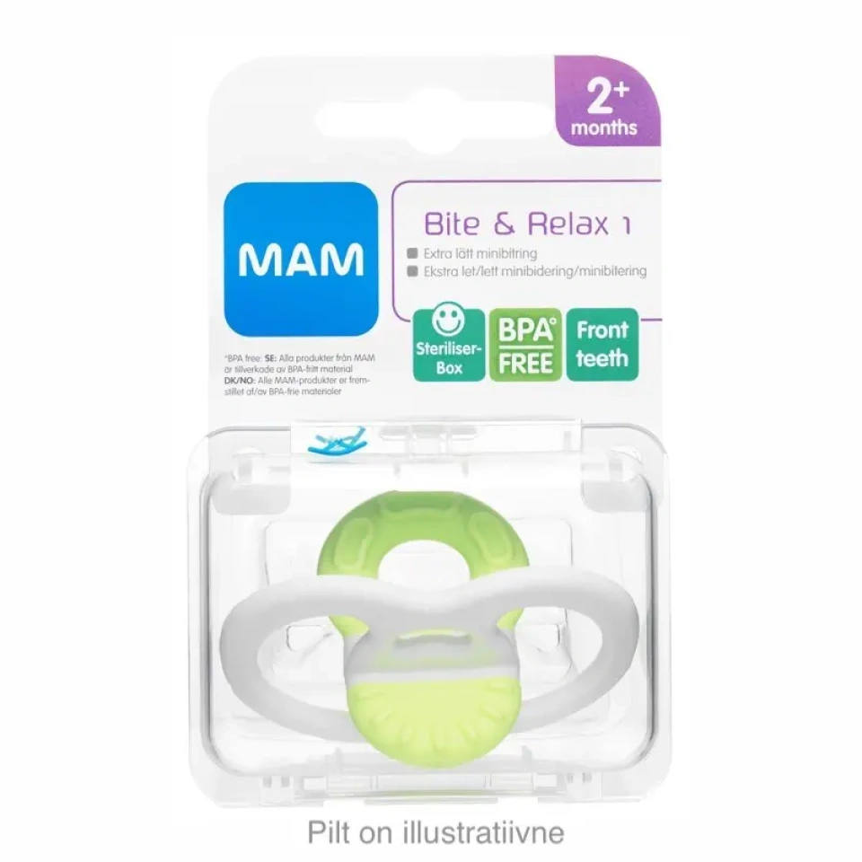 MAM Bite & Relax 1 närimisrõngas 