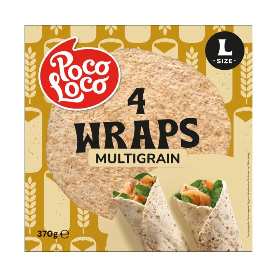Poco Loco Mitmevilja wrap (25 cm x 4 tk) 245g