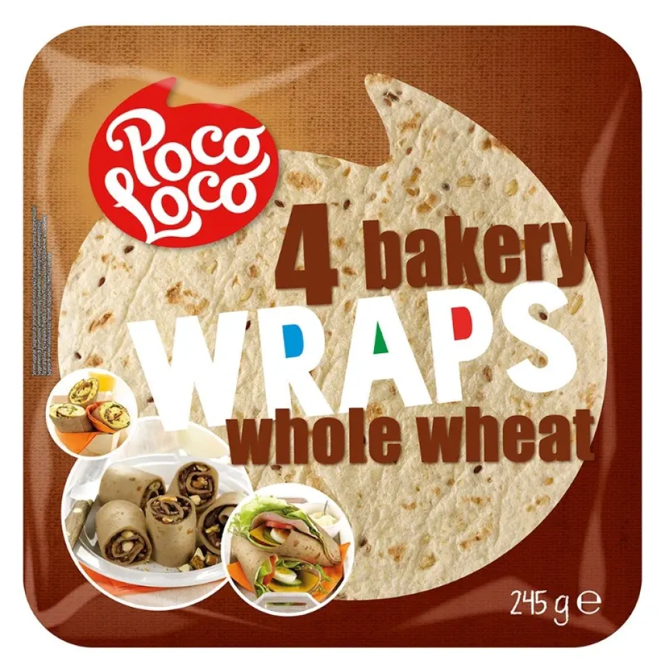 Poco Loco Täistera wrap (25 cm x 4 tk) 245g