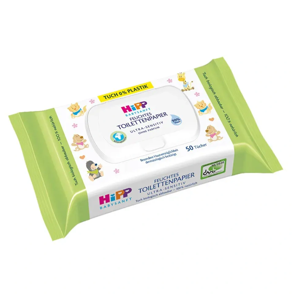 BABYSANFT Niisked laste tualettpaberid 50tk