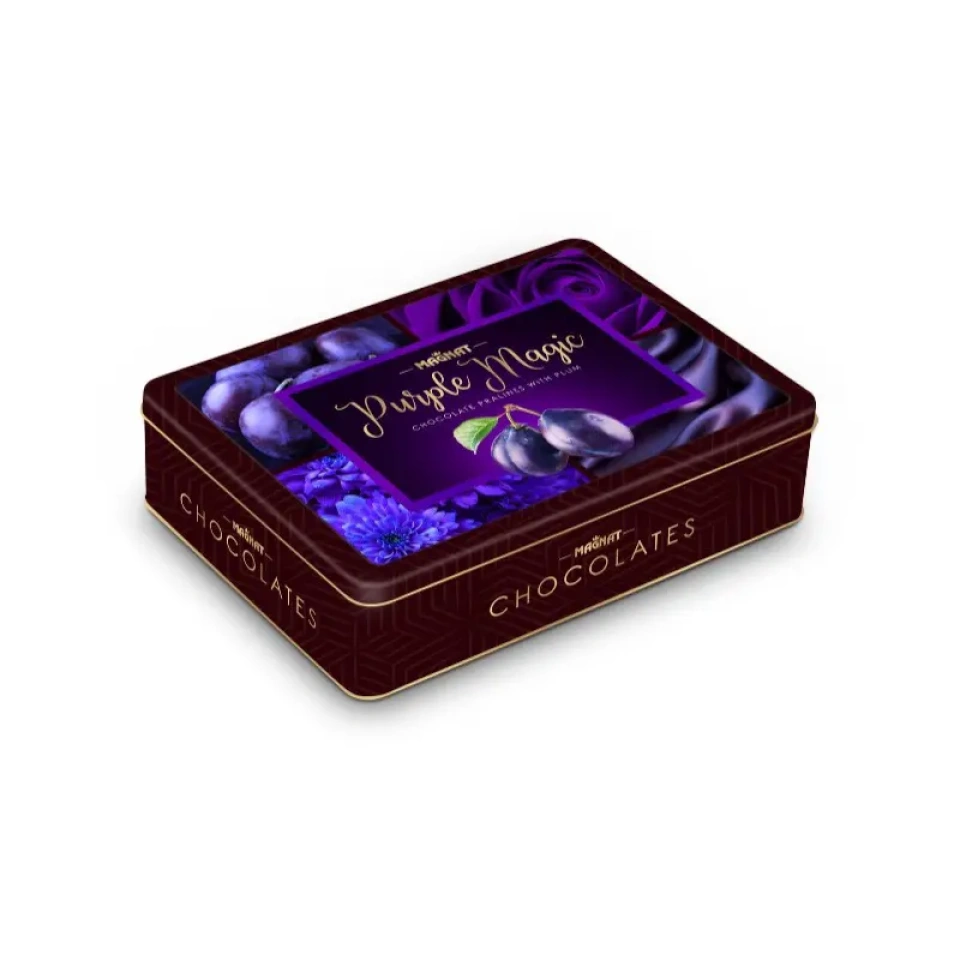 Magnat Purple Magic kompvekid 3D-kinkekarbis (ploom šokolaadis) 300g