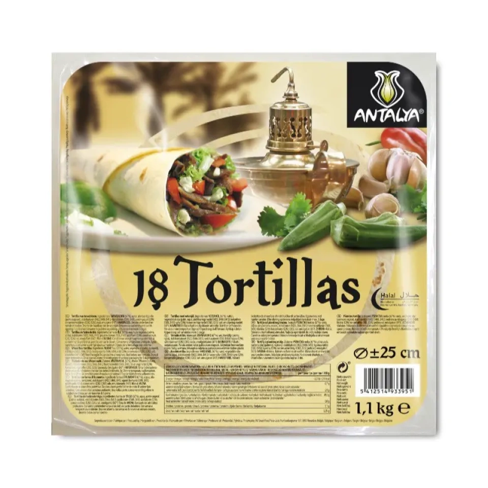 Poco Loco Antalya Tortilja 25cm x 18tk 1100g