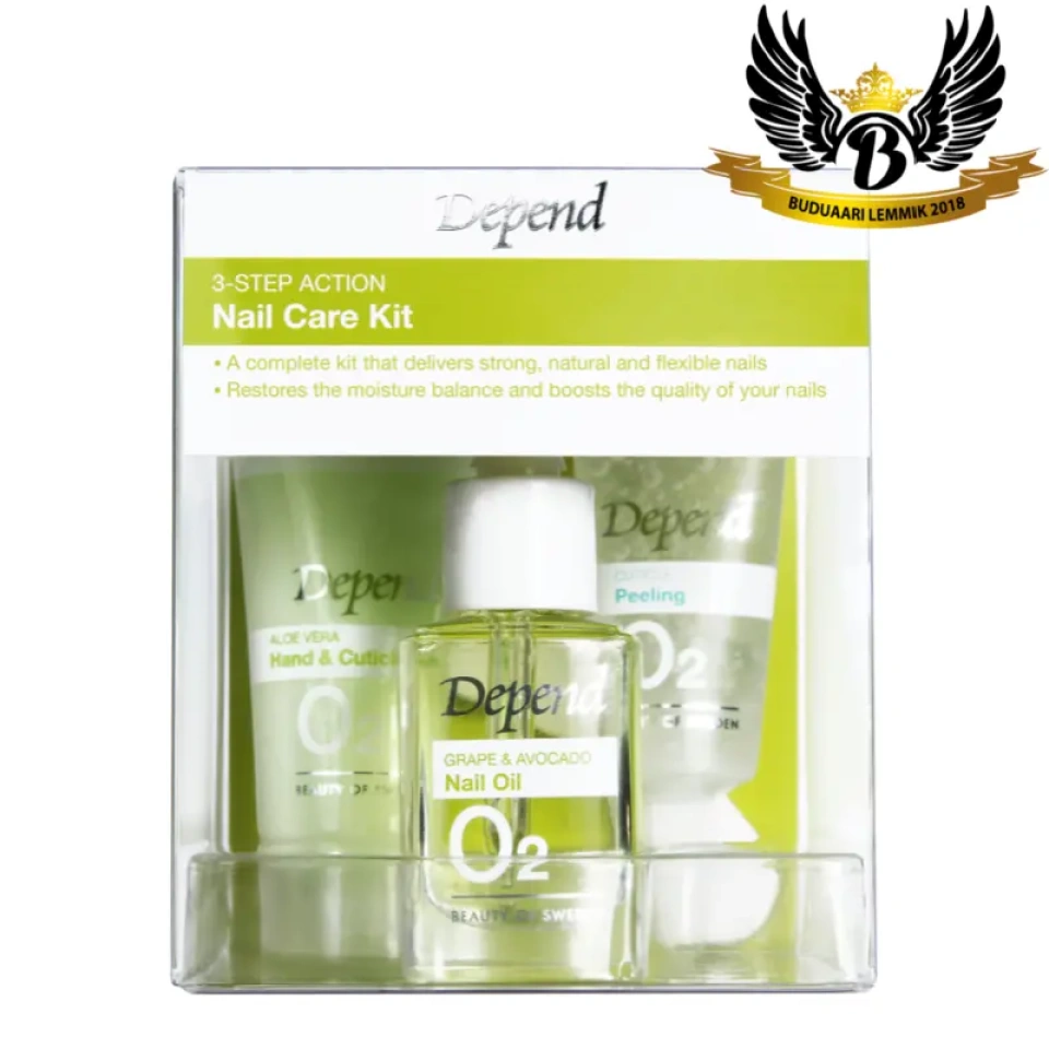 Depend O2 küünehoolduskomplekt 3-step Action Nail Care Kit /8944/
