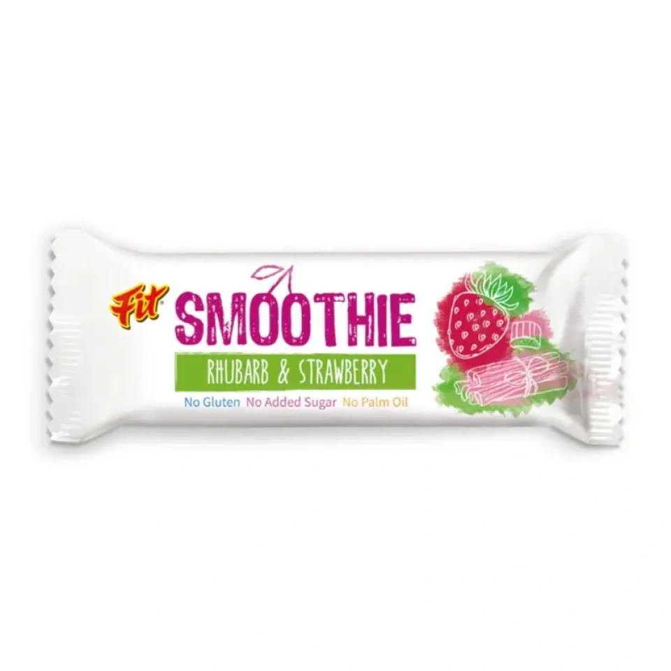 FIT Smoothie gluteenivaba batoon rabarber-maasikas 32g