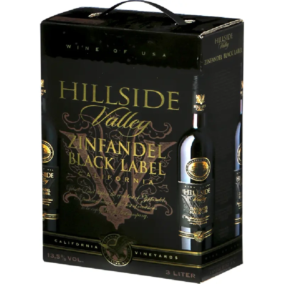 Hillside Valley Zinfandel Black Label 14%vol 3L BIB