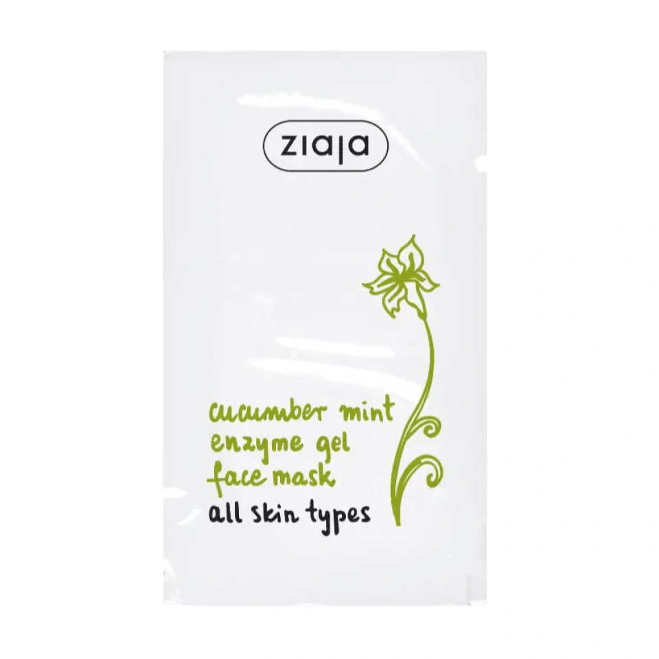 Ziaja Cucumber Mint ensüümmask papaiini ja mikrograanulitega 7ml
