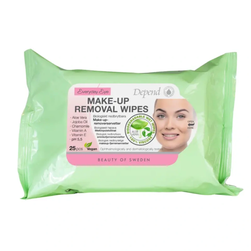 Depend meigieemaldussalvrätid aloe veraga 25tk /9055/