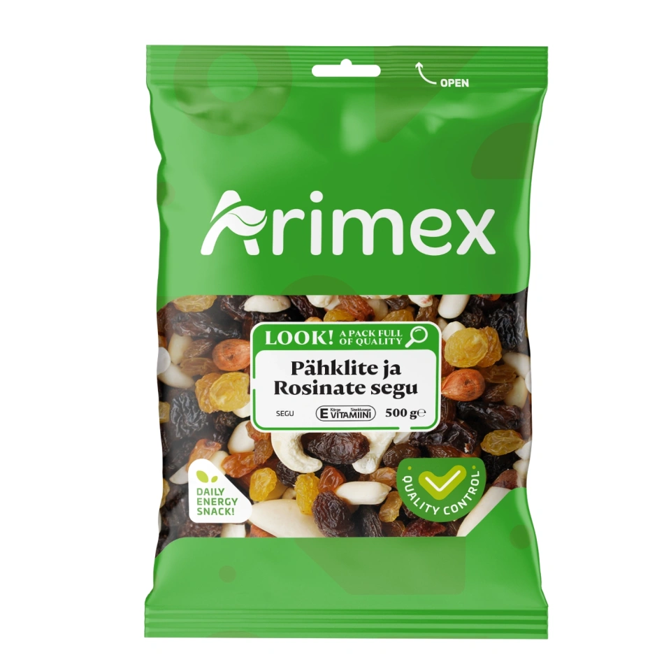 ARIMEX Pähklite-rosinate segu 500g 