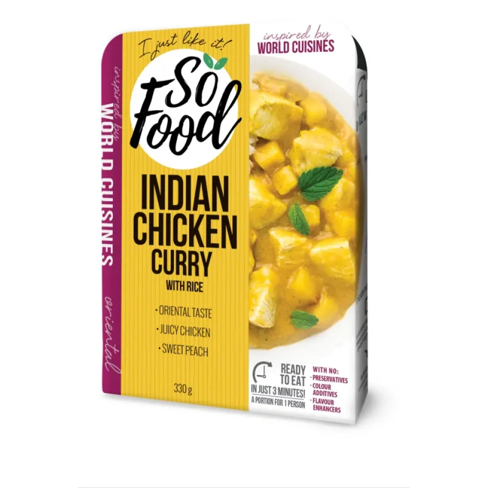 So Food Kana virsiku-karrikastmes (soojendatav valmistoit) 330g