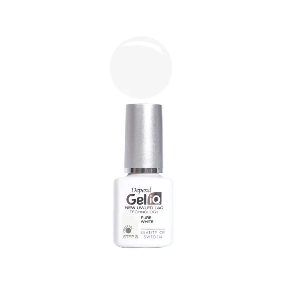 Depend geellakk Gel iQ 1000 Pure White 5ml