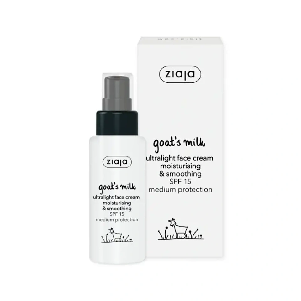 Ziaja Goat's Milk näokreem niisutav/siluv SPF 15 50ml