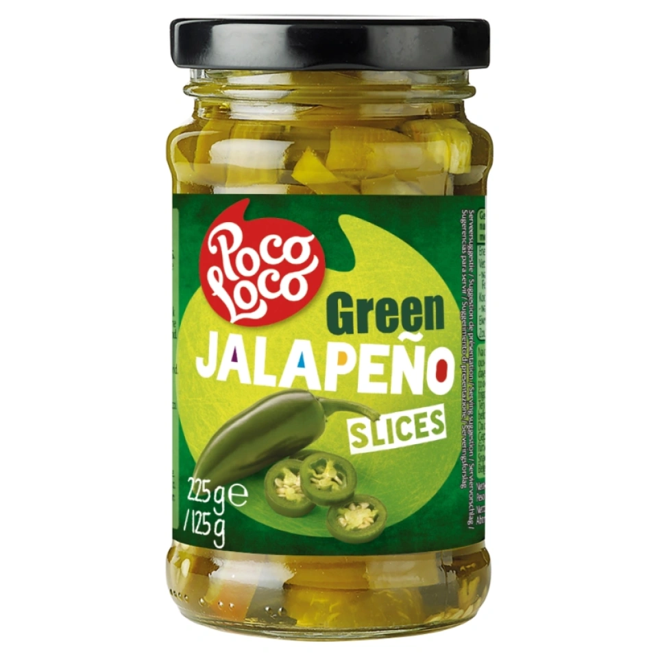 Poco Loco rohelise jalapeno viilud 225g 