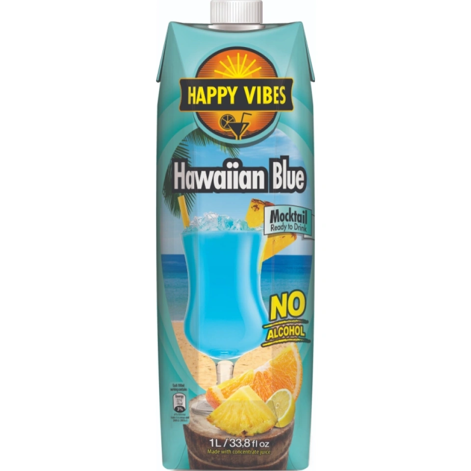 Happy Vibes kokteilijook Hawaiian Blue 1L