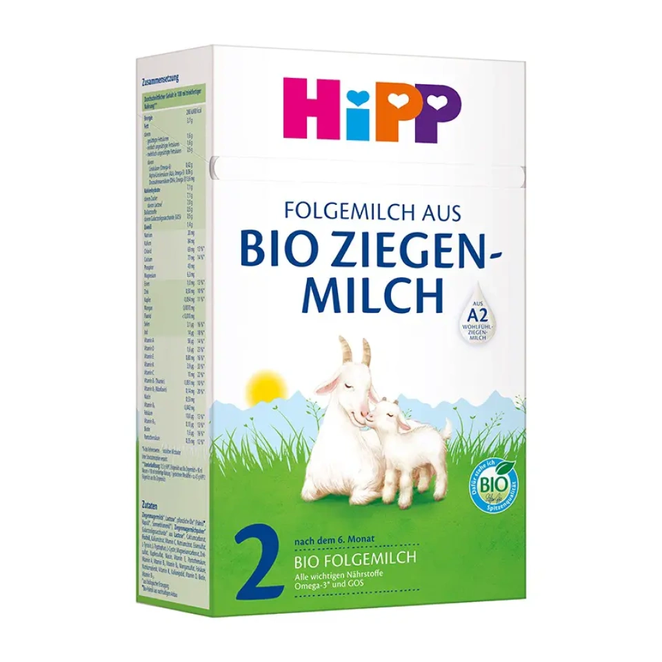HiPP 2 jätkupiimasegu kitsepiimast ÖKO al. 6 kuust 400g (DE-ÖKO-001)
