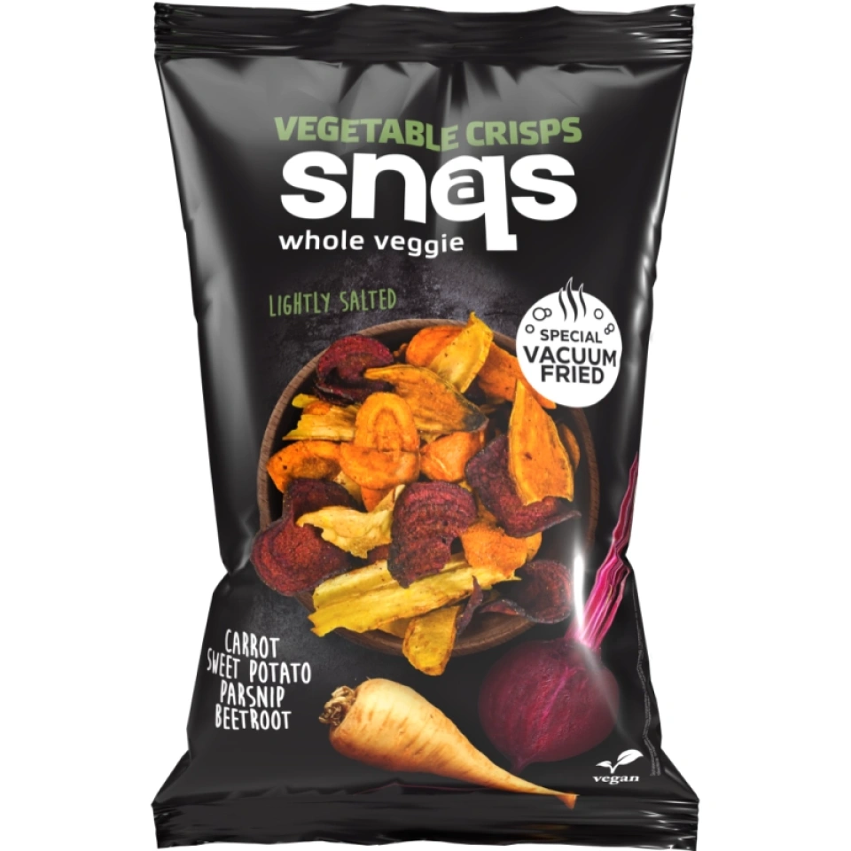 Snaqs köögiviljachipsid (porgand, bataat, pastinaak, peet) 75g