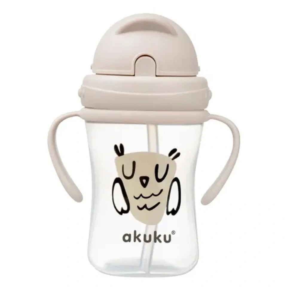 AKUKU 330 ML Joogitops sangade ja kõrrega/ÖÖKULL