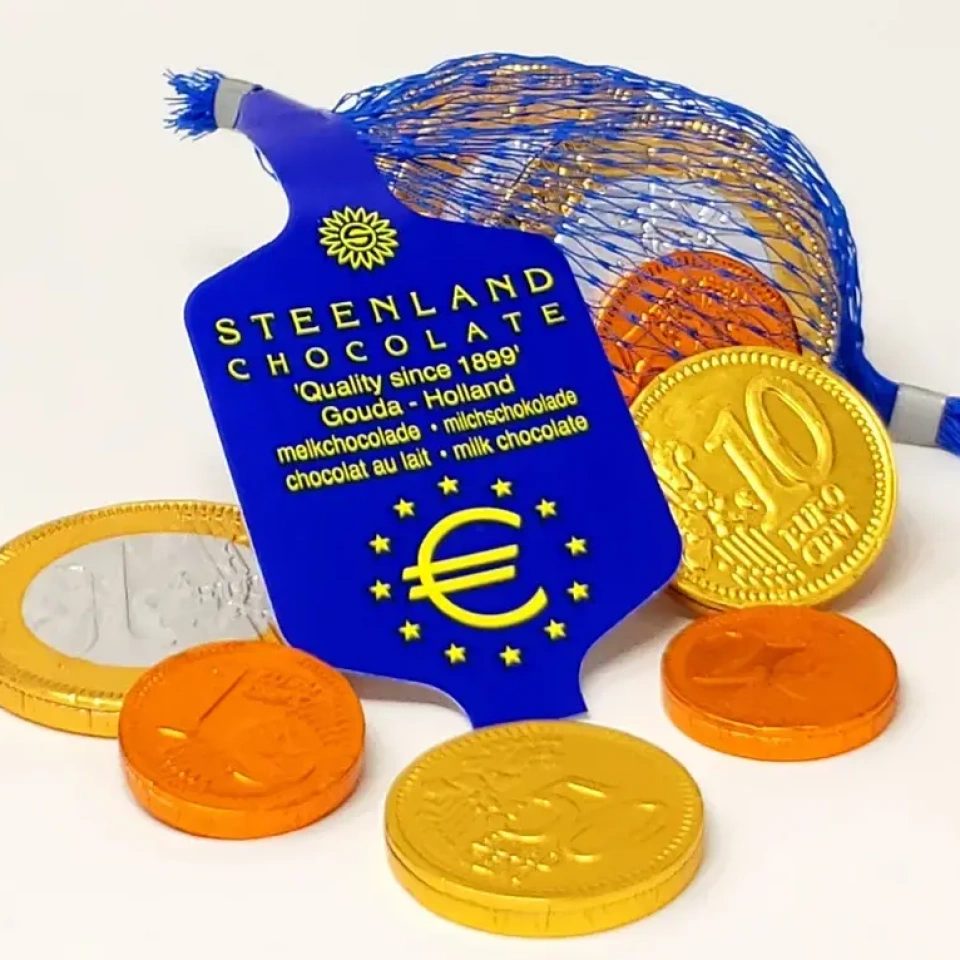 Steenland piimašokolaadist Euromündid võrgus 50g