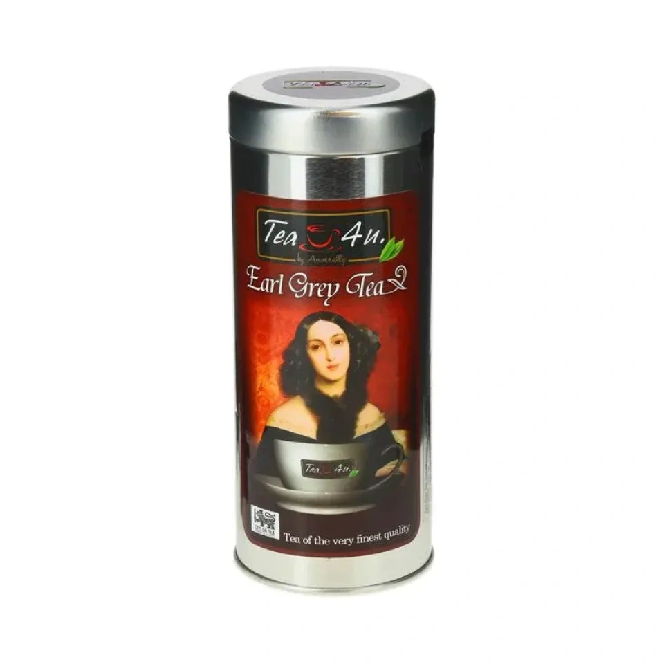 Tea4U Earl Grey tseiloni must tee metallpurgis 125g