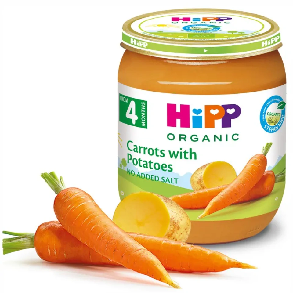 HiPP Porgandipüree kartuliga ÖKO peale 4.k 125g (HU-ÖKO-01)