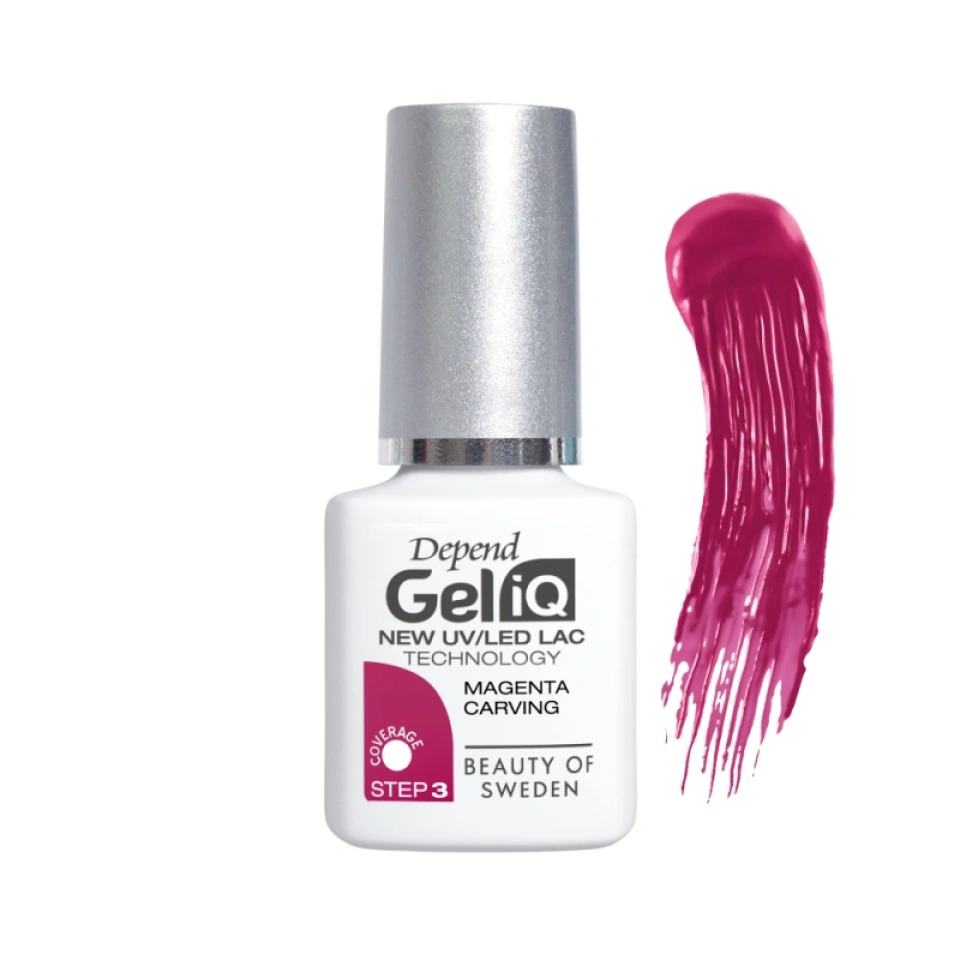 Depend geellakk Gel iQ 1109 Magenta Carving 5ml 