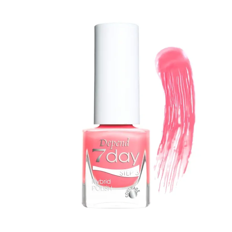 Depend 7 Day hübriidlakk 7337 Pretty Pink 5ml UUS!