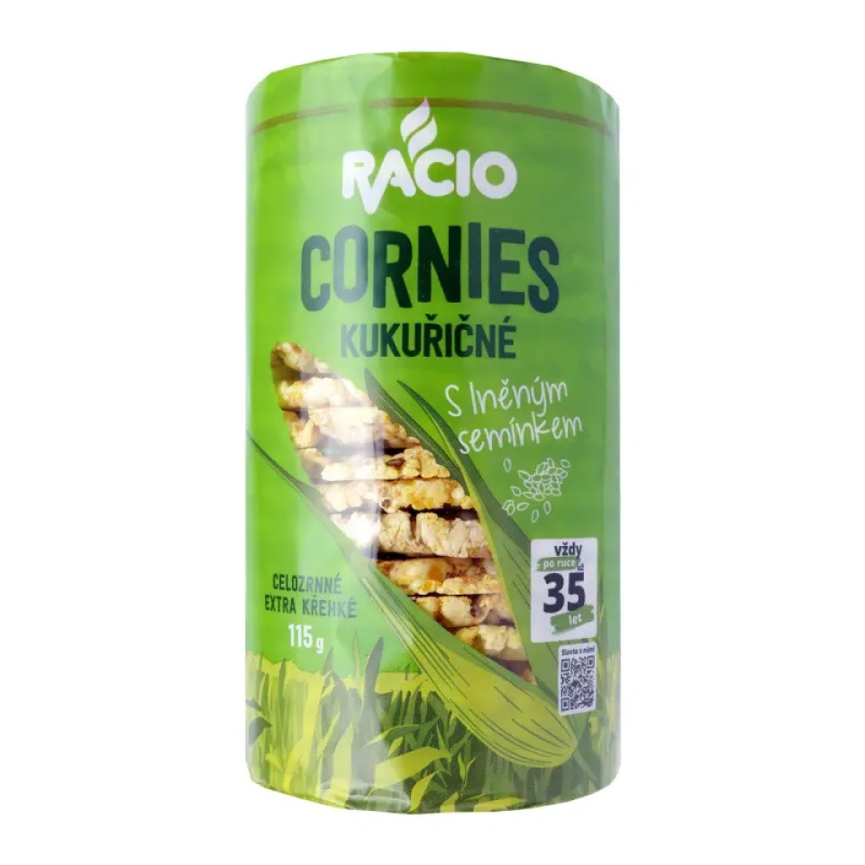 RACIO Cornies maisigaletid linaseemnetega 115g