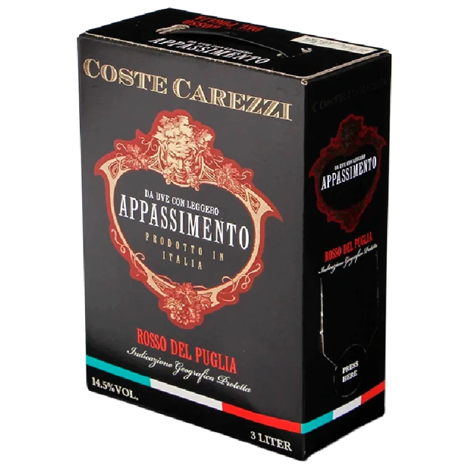 Coste Carezzi Appassimento Puglia 14%vol 3L BIB
