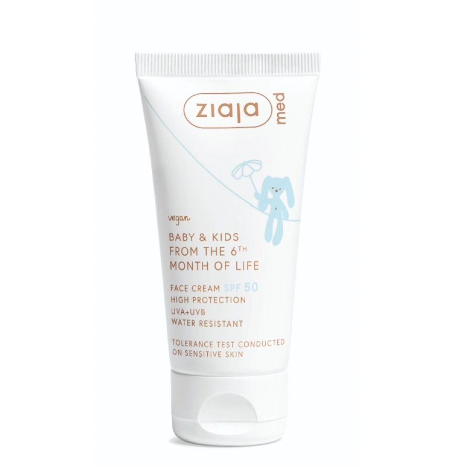 Ziaja MED Baby & Kids näokreem SPF50 alates 6. elukuust 50ml