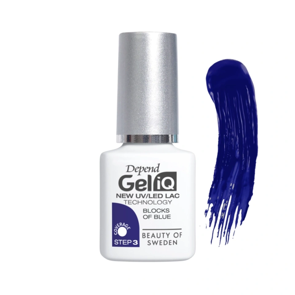 Depend geellakk Gel iQ 1120 Blocks of Blue 5ml UUS!