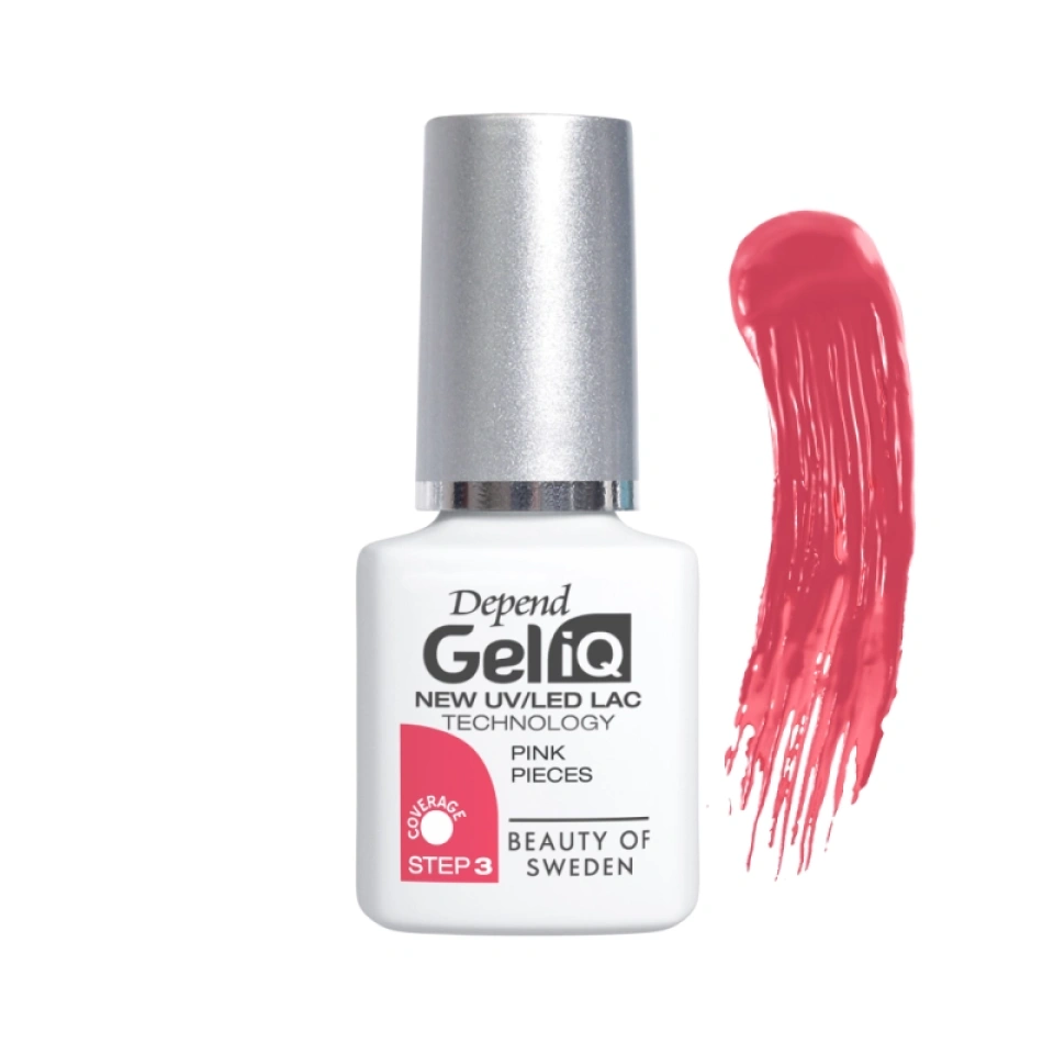 Depend geellakk Gel iQ 1123 Pink Pieces 5ml UUS!