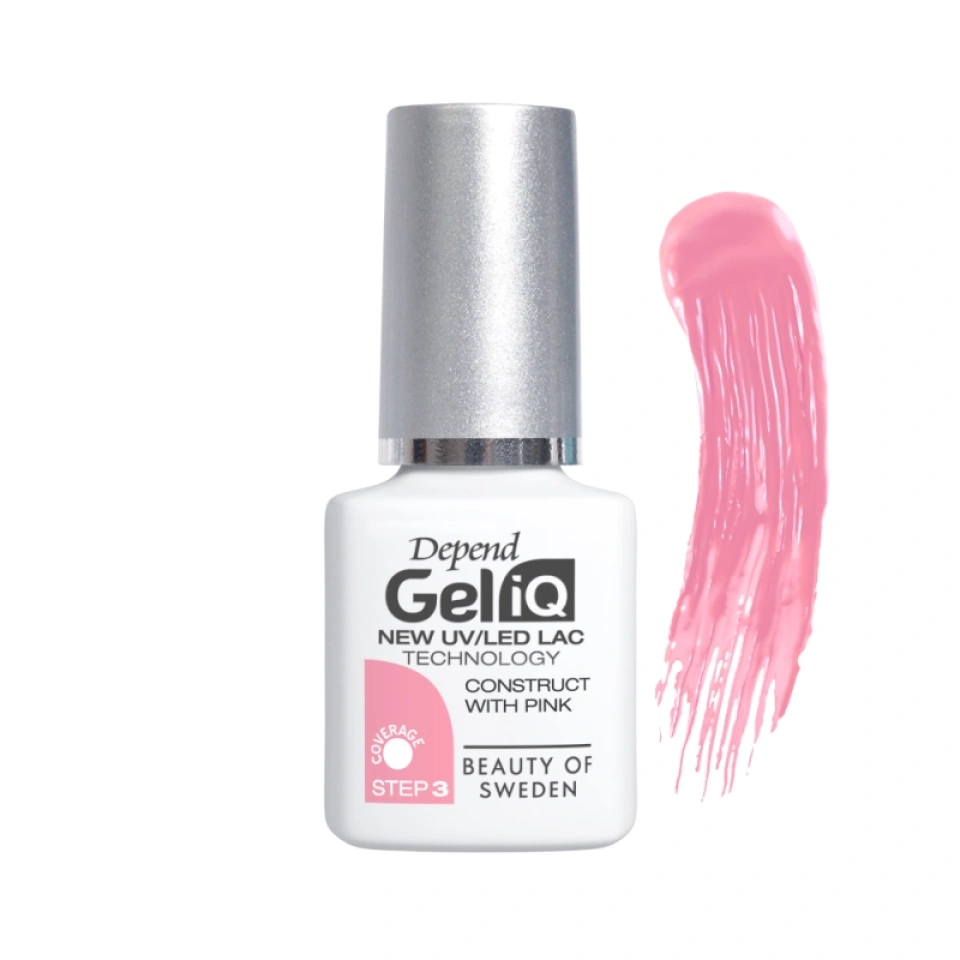 Depend geellakk Gel iQ 1124 Construct With Pink 5ml UUS!
