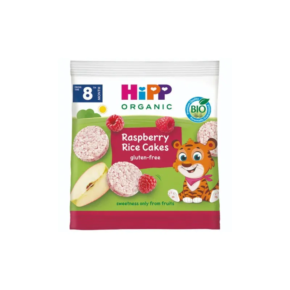 HiPP Vaarika riisivahvlid ÖKO al. 8k 30g (BE-BIO-02)