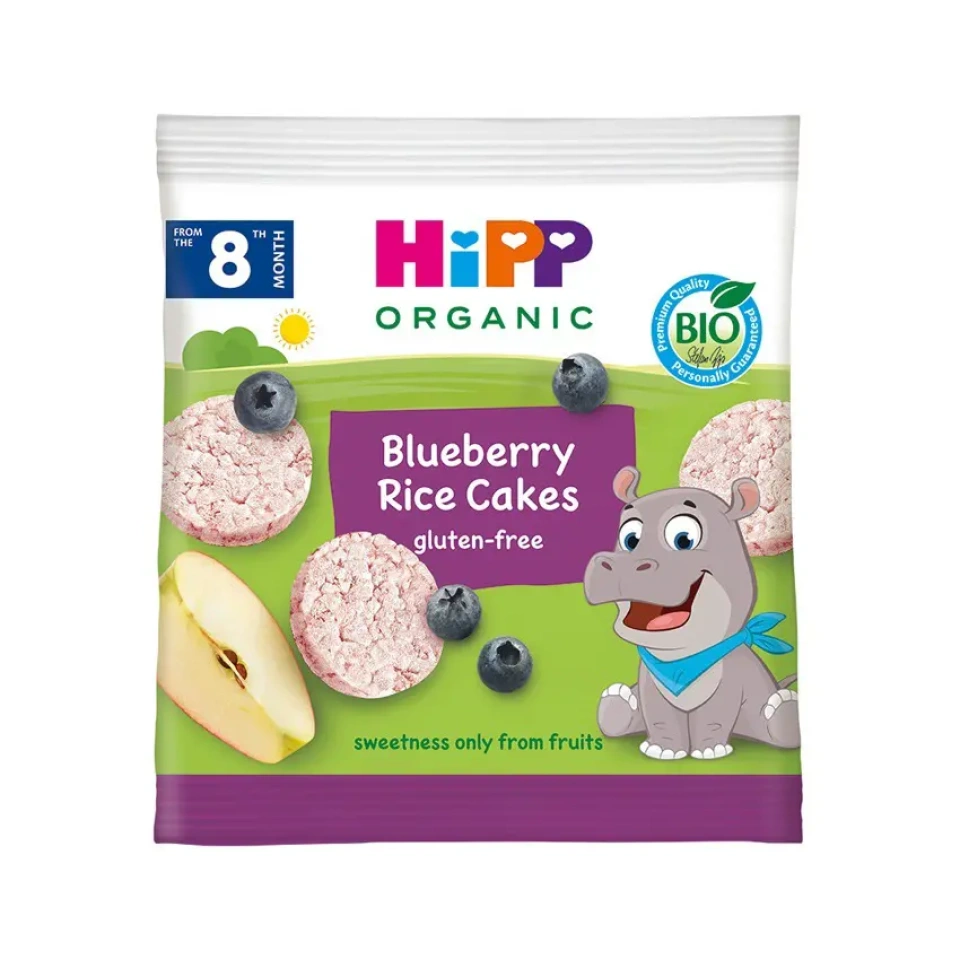 HiPP Mustika riisivahvlid ÖKO al. 8k 30g (BE-BIO-02)