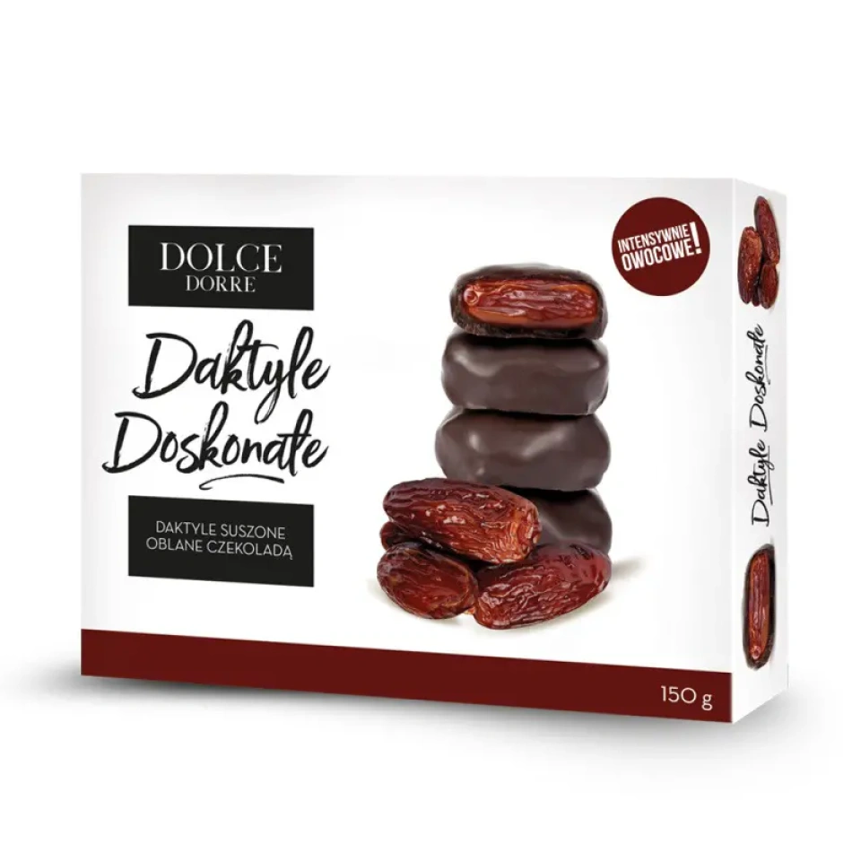 Dolce Dorre kuivatatud datlid šokolaadis 150g
