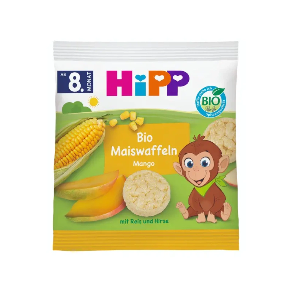 HIPP Maisivahvlid mangoga ÖKO al.8k 23g (BE-BIO-02)