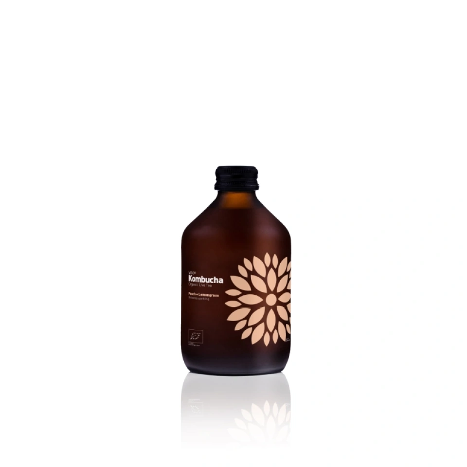 VIGO Kombucha orgaaniline elustee virsiku-sidrunheina 330ml
