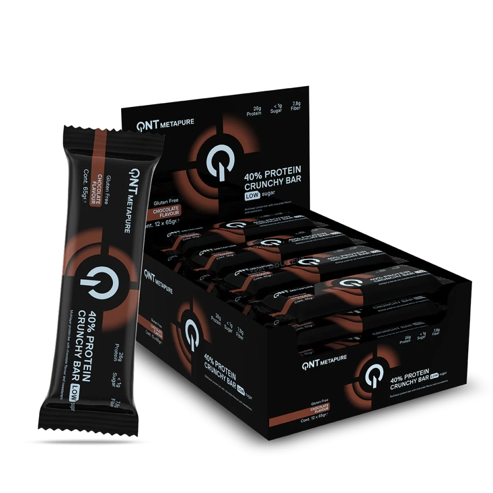 QNT proteiinibatoon 40% Crunchy Chocolate (low sugar) 65g