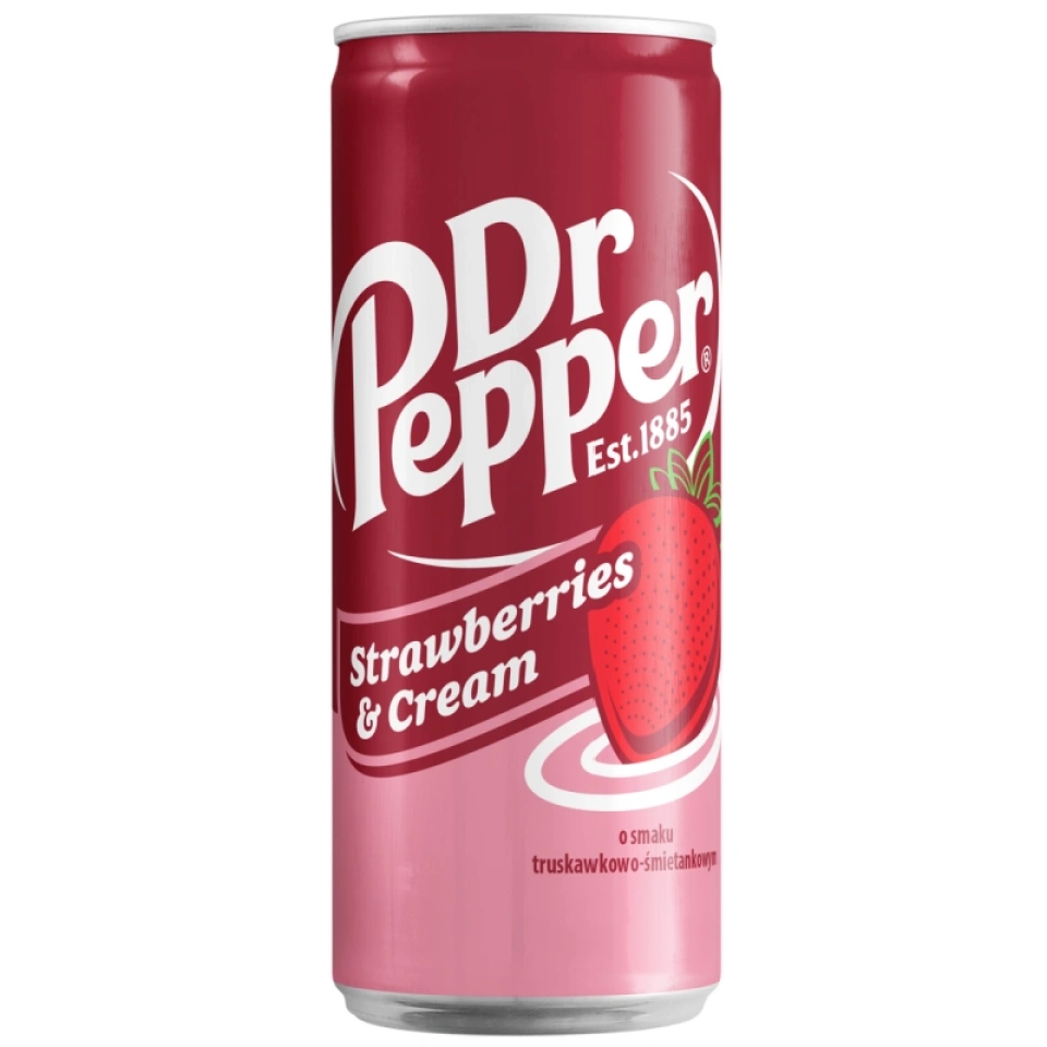 Dr.Pepper Strawberries & Cream karastusjook 0,33L
