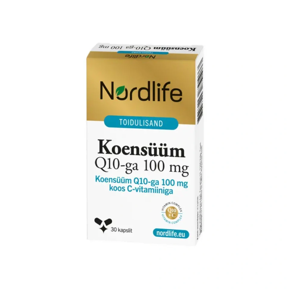 Nordlife Koensüüm Q10 100mg kapslid N30