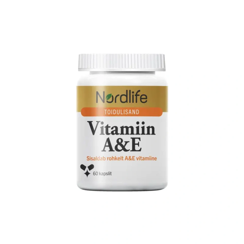 Nordlife Vitamiin A&E kapslid N60