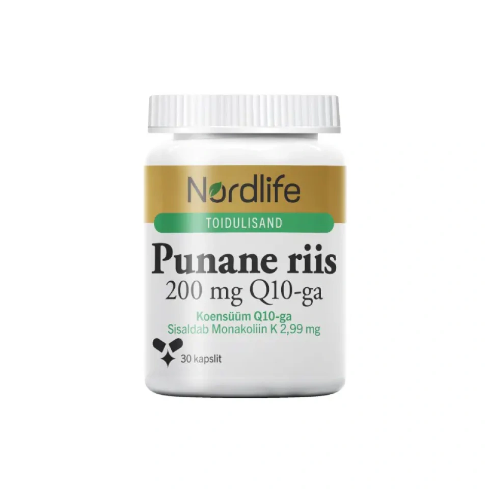 Nordlife Punane riis 200mg Q10 kapslid N30