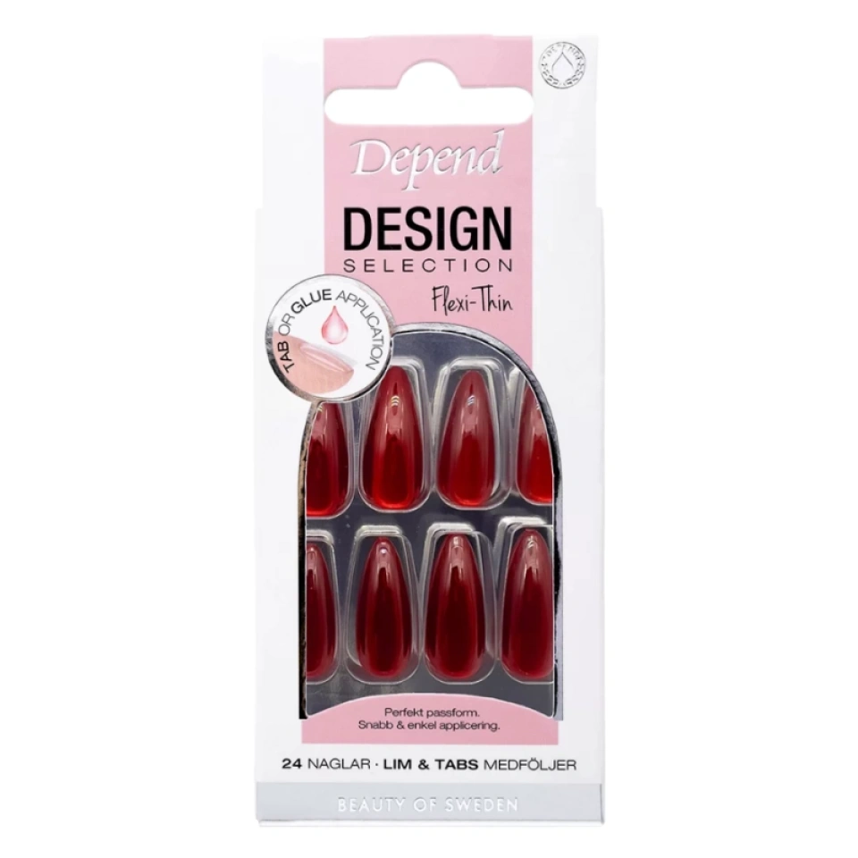 Depend kunstküüned Design Selection Ruby Red /80222/ UUS!