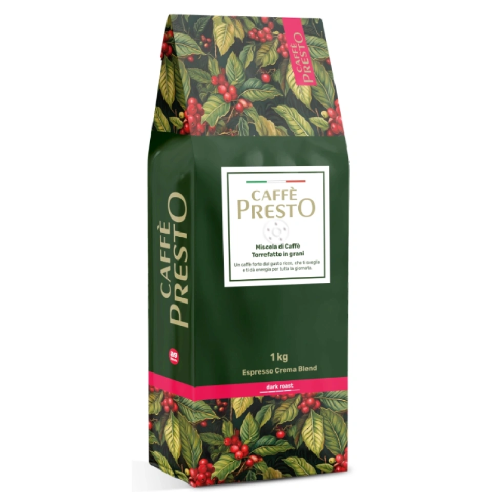 Caffe Presto Espresso Crema Blend kohvioad (dark roast) 1000g