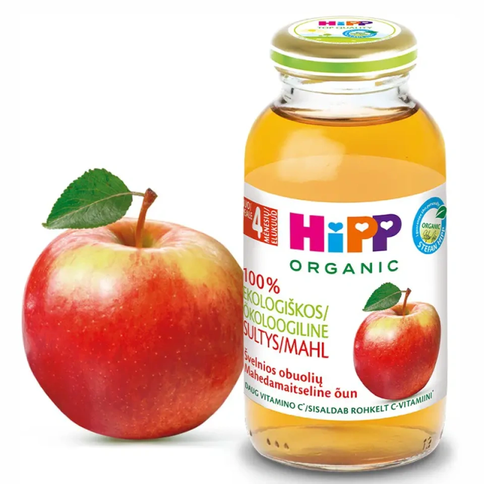 HiPP Mahe õunamahl ÖKO peale 4.k 200ml (HU-ÖKO-01)