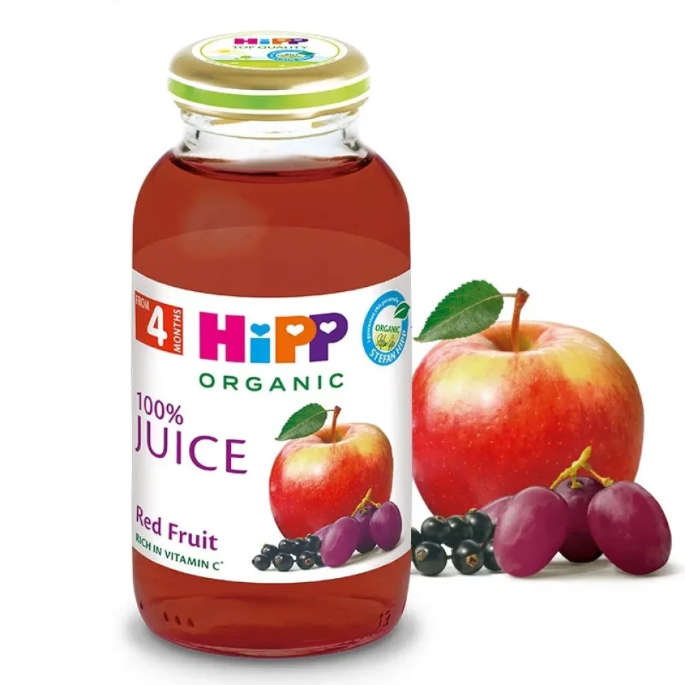 HiPP Õunamahl punaste marjadega ÖKO peale 4.k 200ml (HU-ÖKO-01)