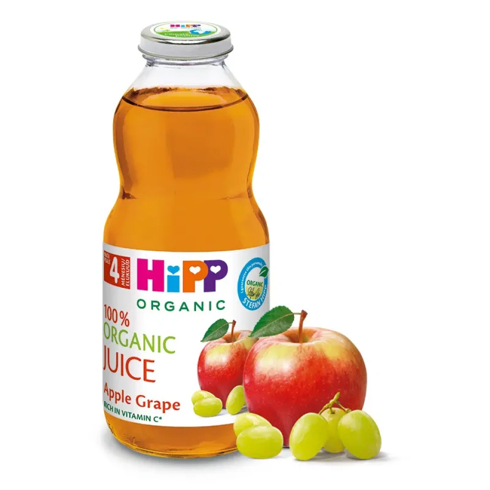 HiPP Õuna-viinamarja mahl ÖKO peale 4.k 500ml(HU-ÖKO-01)